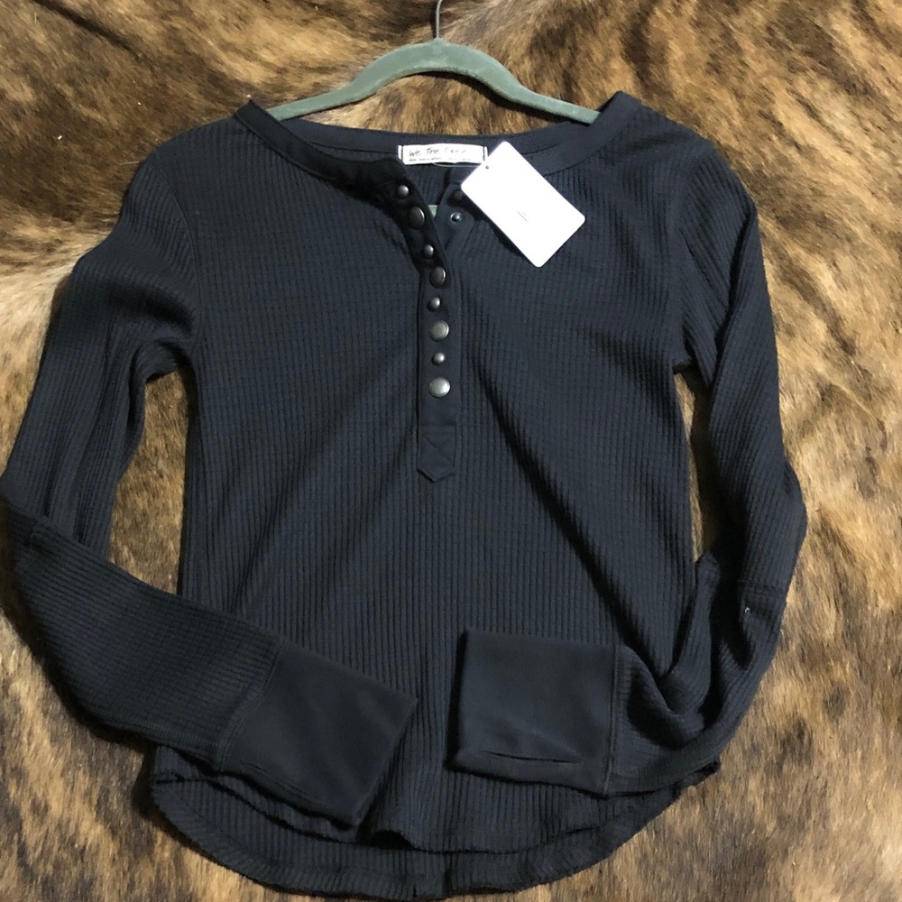 Free People black shirt in small